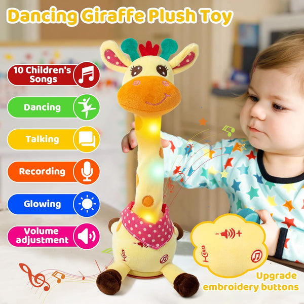 Groovy Singing & Dancing Baby Musical Stuffed Giraffe Gift